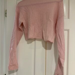 Reformation blush cashmere sweater.